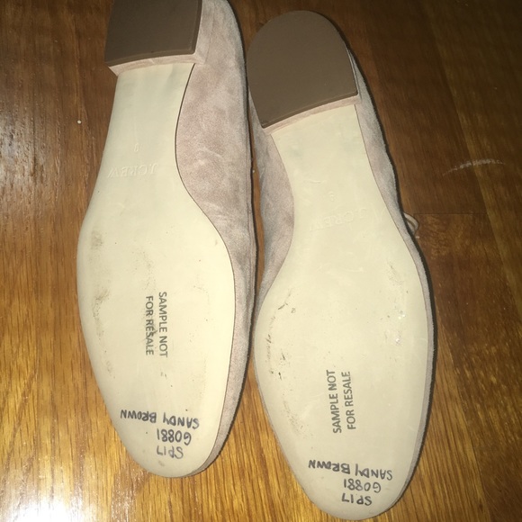 J Crew Suede lace-up ballet flats - Picture 6 of 8